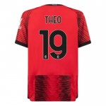 Nogometni Dresovi A.C. Milan Theo 19 Domaći 2023-24 Kratkih Rukava